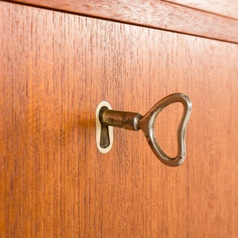 25344 Danish mid century teak sectrataire with brass inlays, 1960s-19 25344 Danish mid century teak sectrataire with brass inlays, 1960s-19