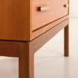 25344 Danish mid century teak sectrataire with brass inlays, 1960s-24