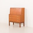 25344 Danish mid century teak sectrataire with brass inlays, 1960s-6