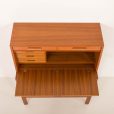 25344 Danish mid century teak sectrataire with brass inlays, 1960s-9