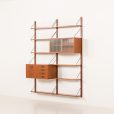 25345 Danish mid century teak wall unit, 1960s-4
