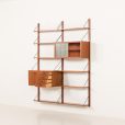25345 Danish mid century teak wall unit, 1960s-5