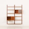 25345 Danish mid century teak wall unit, 1960s-7