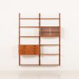 25345 Danish mid century teak wall unit, 1960s-8