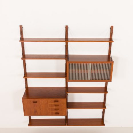 25345 Danish mid century teak wall unit, 1960s-9 25345 Danish mid century teak wall unit, 1960s-9