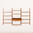 25346 Danish mid century 3 bay shleving unit in teak, 1960s-5