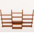 25346 Danish mid century 3 bay shleving unit in teak, 1960s-6