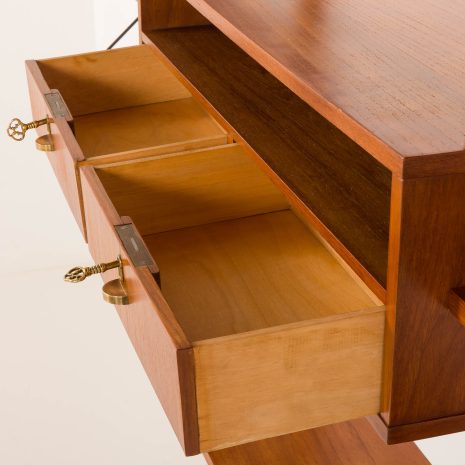 25346 Danish mid century 3 bay shleving unit in teak, 1960s-7 25346 Danish mid century 3 bay shleving unit in teak, 1960s-7