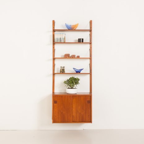 25348 Danish teak one bay wall unit, 1970s-1 25348 Danish teak one bay wall unit, 1970s-1