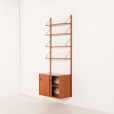 25348 Danish teak one bay wall unit, 1970s-4
