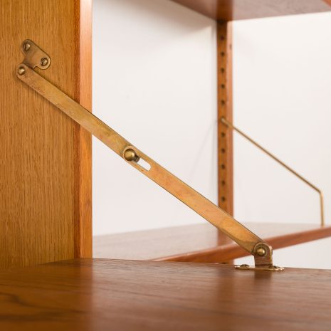 25350 Extra wide Hansen & Guldborg teak wall unit for HG Møble, Denmark, 1960s-16 25350 Extra wide Hansen & Guldborg teak wall unit for HG Møble, Denmark, 1960s-16