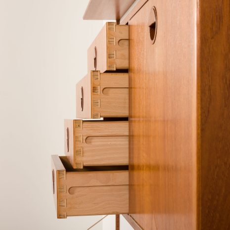 25350 Extra wide Hansen & Guldborg teak wall unit for HG Møble, Denmark, 1960s-23 25350 Extra wide Hansen & Guldborg teak wall unit for HG Møble, Denmark, 1960s-23