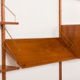 25350 Extra wide Hansen & Guldborg teak wall unit for HG Møble, Denmark, 1960s-8