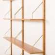 25358 Danish mid century oak sheling unit, 1970s-11