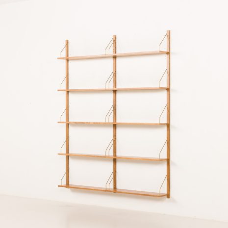 25358 Danish mid century oak sheling unit, 1970s-3 25358 Danish mid century oak sheling unit, 1970s-3