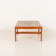 25361 Ox Art extra large coffe table in teak an ceramic tiles, Denmark 1970s-4