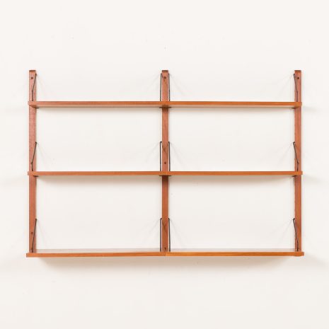 25363 Poul Cadovius 2 bay shleving unit in teak for Cado, Denmark, 1960s-4 25363 Poul Cadovius 2 bay shleving unit in teak for Cado, Denmark, 1960s-4