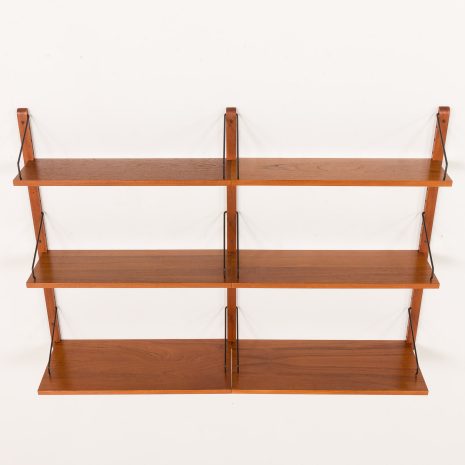 25363 Poul Cadovius 2 bay shleving unit in teak for Cado, Denmark, 1960s-5 25363 Poul Cadovius 2 bay shleving unit in teak for Cado, Denmark, 1960s-5