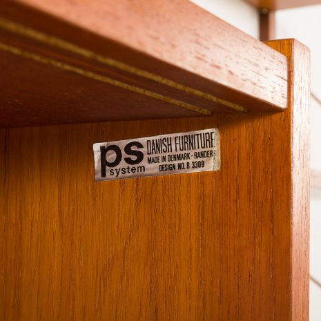25365 PS System teak wall unit, Randers, Denmark 1960s-16 25365 PS System teak wall unit, Randers, Denmark 1960s-16