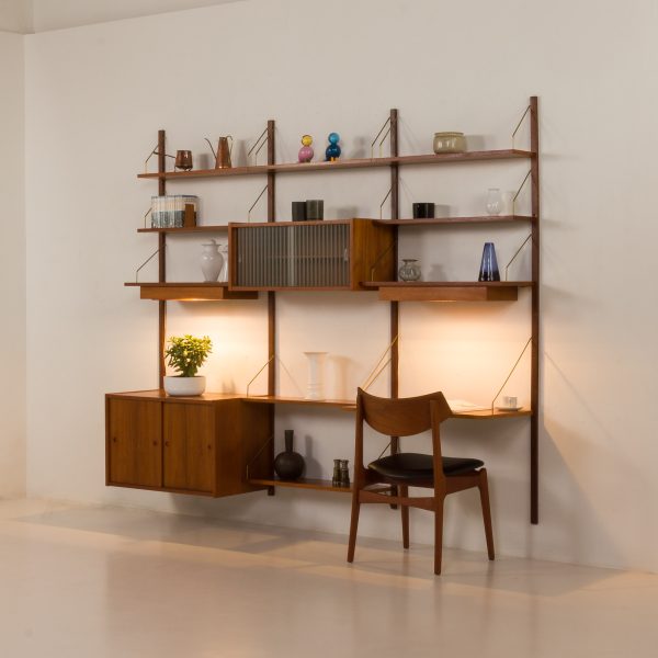 teak wall unit