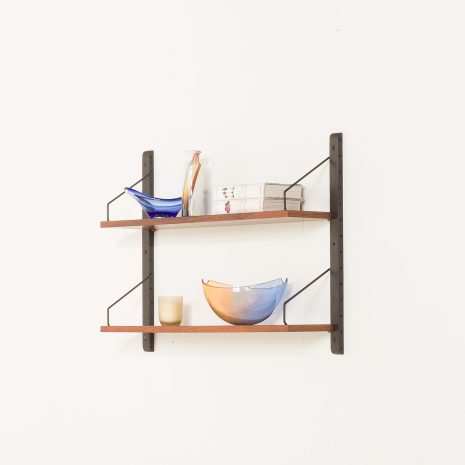 Regał Poul Cadovius z orzecha włoskiego, zestaw 2 półek, lata 60.