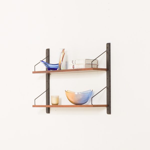 Poul Cadovius shelving unit in walnut, set of 2 shelves, 1960s