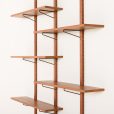 25376 Scandinavian mid century teak wall unit, Denmark 1970s-6