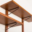 25376 Scandinavian mid century teak wall unit, Denmark 1970s-7