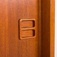 25376 Scandinavian mid century teak wall unit, Denmark 1970s-8