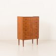 25379 Danish teak chest of drawers with curved front , 1960s-2