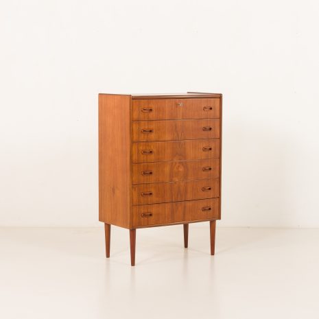 25379 Danish teak chest of drawers with curved front , 1960s-2 25379 Danish teak chest of drawers with curved front , 1960s-2