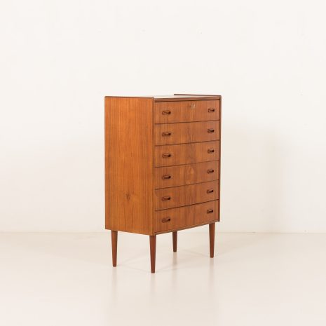 25379 Danish teak chest of drawers with curved front , 1960s-3 25379 Danish teak chest of drawers with curved front , 1960s-3