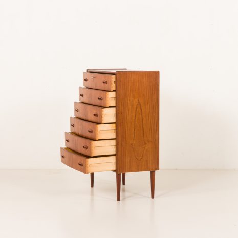 25379 Danish teak chest of drawers with curved front , 1960s-5 25379 Danish teak chest of drawers with curved front , 1960s-5