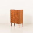 25379 Danish teak chest of drawers with curved front , 1960s-7