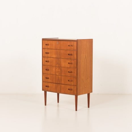 25379 Danish teak chest of drawers with curved front , 1960s-7 25379 Danish teak chest of drawers with curved front , 1960s-7