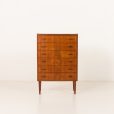 25379 Danish teak chest of drawers with curved front , 1960s-8