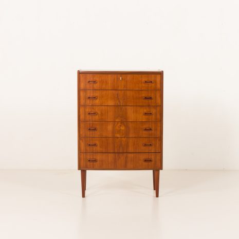 25379 Danish teak chest of drawers with curved front , 1960s-8 25379 Danish teak chest of drawers with curved front , 1960s-8