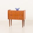 25380 Small teak Danish chest of drawers, 1960s-1