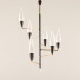 25384 Italian mid century chandelier in Stilnovo style, 1960s-6