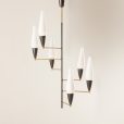 25384 Italian mid century chandelier in Stilnovo style, 1960s-7