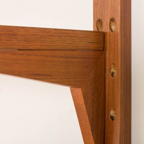 25421 Poul Cadovius teak wall unit with expository shelf for Cado, Denmark 1960s-12 25421 Poul Cadovius teak wall unit with expository shelf for Cado, Denmark 1960s-12