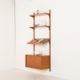 25421 Poul Cadovius teak wall unit with expository shelf for Cado, Denmark 1960s-2