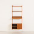 25421 Poul Cadovius teak wall unit with expository shelf for Cado, Denmark 1960s-6