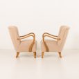 23440 Alfred Christensen pair of two armchairs, Denmark 1950s-10