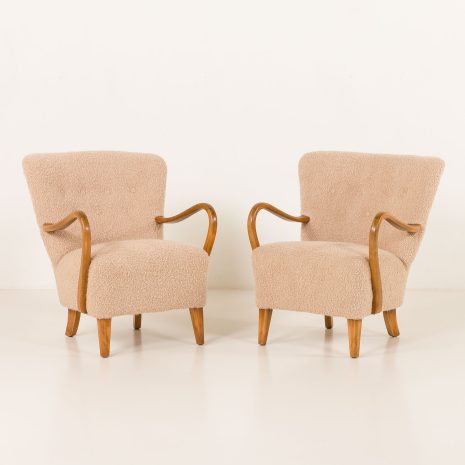 23440 Alfred Christensen pair of two armchairs, Denmark 1950s-3 23440 Alfred Christensen pair of two armchairs, Denmark 1950s-3