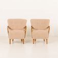 23440 Alfred Christensen pair of two armchairs, Denmark 1950s-4