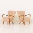 23440 Alfred Christensen pair of two armchairs, Denmark 1950s-5