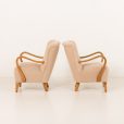 23440 Alfred Christensen pair of two armchairs, Denmark 1950s-6