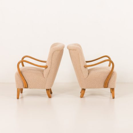 23440 Alfred Christensen pair of two armchairs, Denmark 1950s-6 23440 Alfred Christensen pair of two armchairs, Denmark 1950s-6