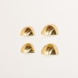 24138 Italian Space Age brass wall scones, set of 4-10